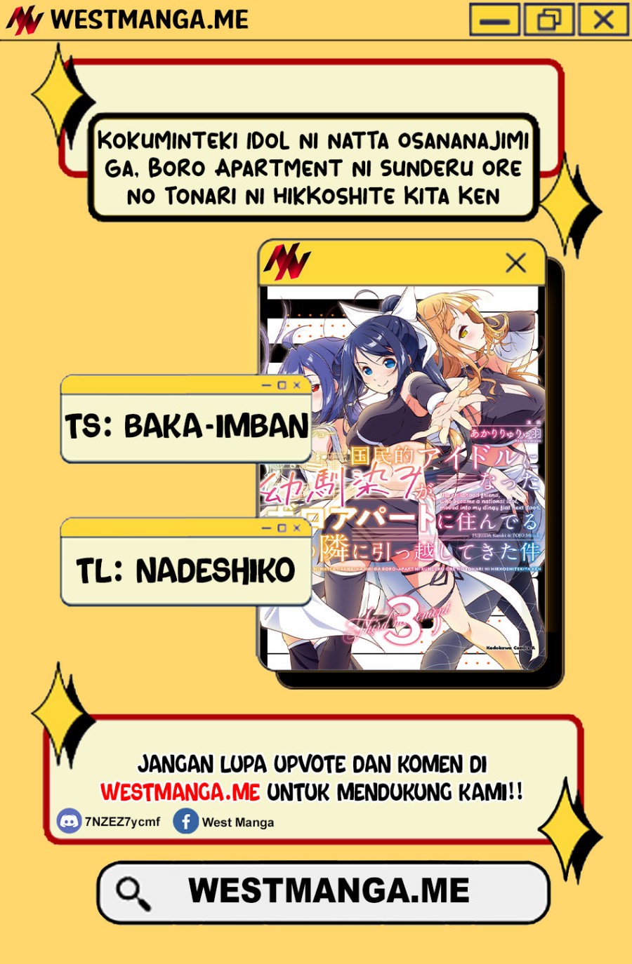 Kokuminteki Idol ni natta Osananajimi ga, Boro Apartment ni Sunderu Ore no Tonari ni Hikkoshite Kita Ken chapter 9