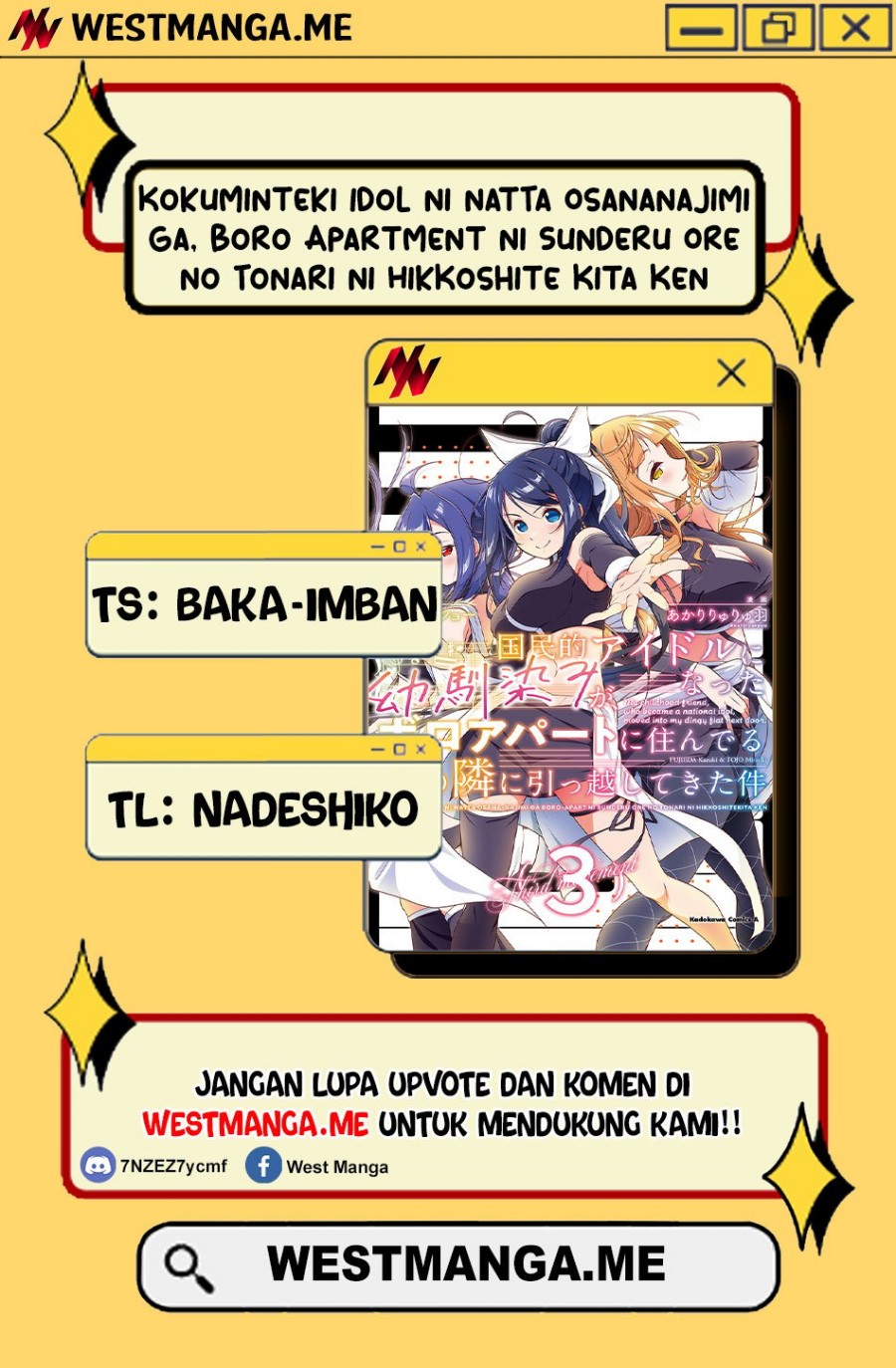 Kokuminteki Idol ni natta Osananajimi ga, Boro Apartment ni Sunderu Ore no Tonari ni Hikkoshite Kita Ken chapter 11