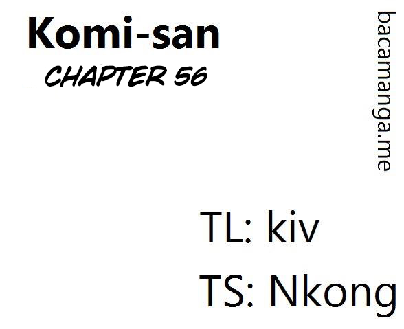 Komi san wa Komyushou Desu chapter 56