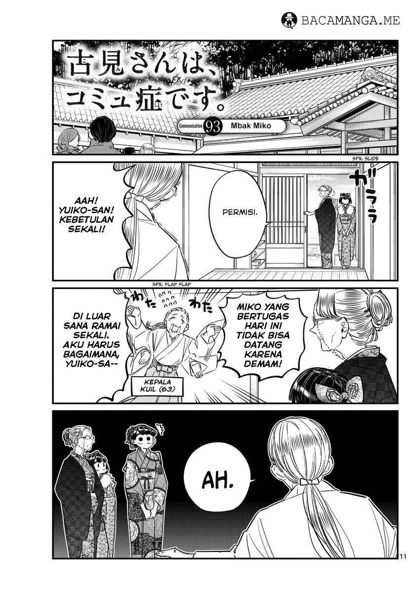 Komi san wa Komyushou Desu Chapter 93 Bahasa Indonesia