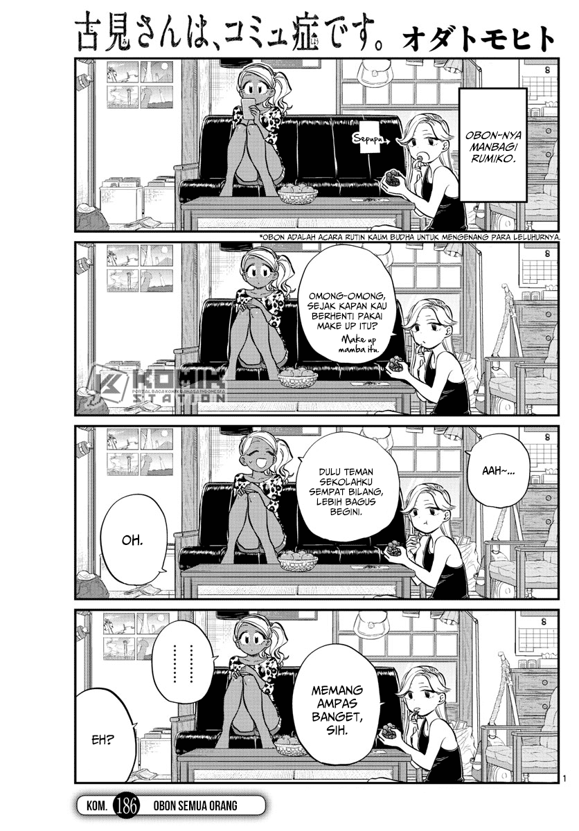 Komi san wa Komyushou Desu Chapter 186 Bahasa Indonesia