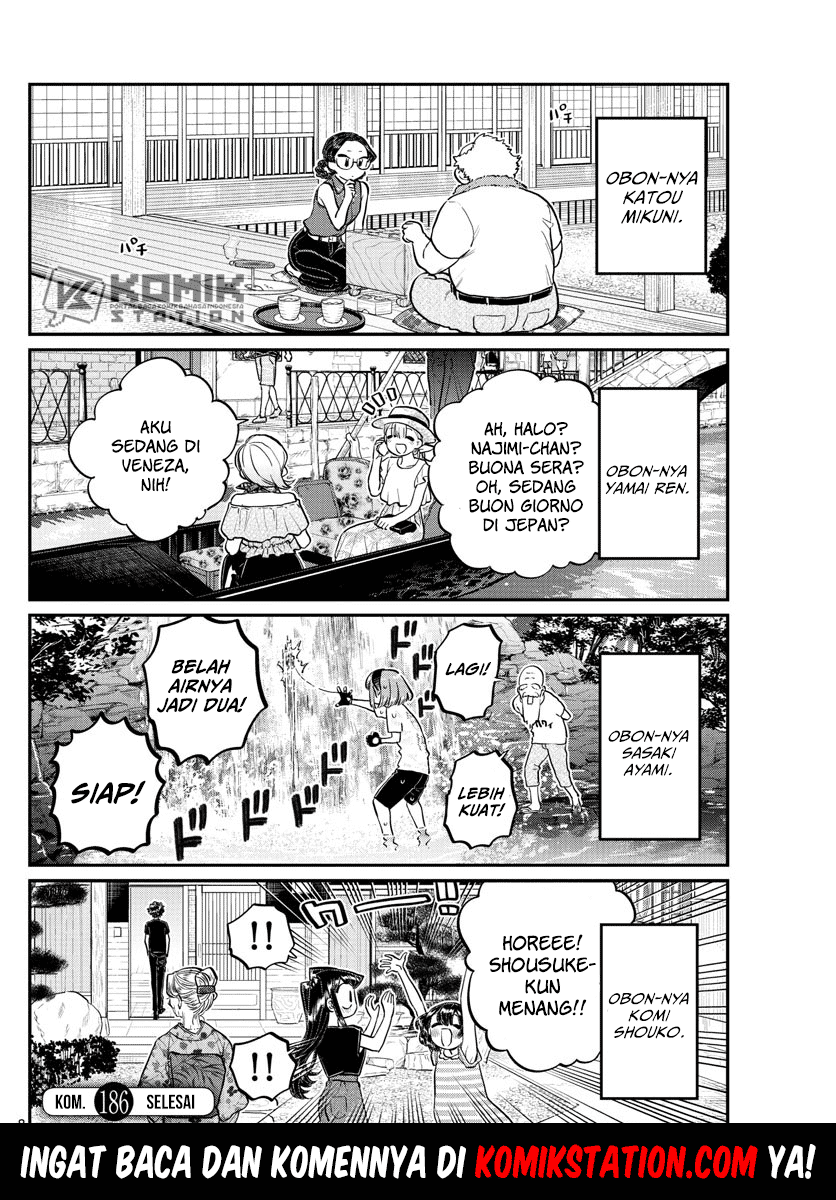 Komi san wa Komyushou Desu Chapter 186 Bahasa Indonesia