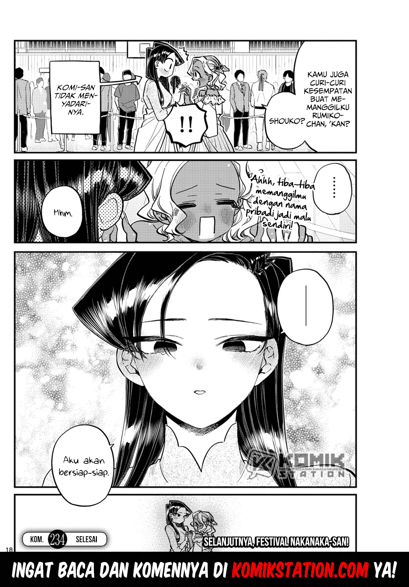 Komi san wa Komyushou Desu Chapter 234 Bahasa Indonesia