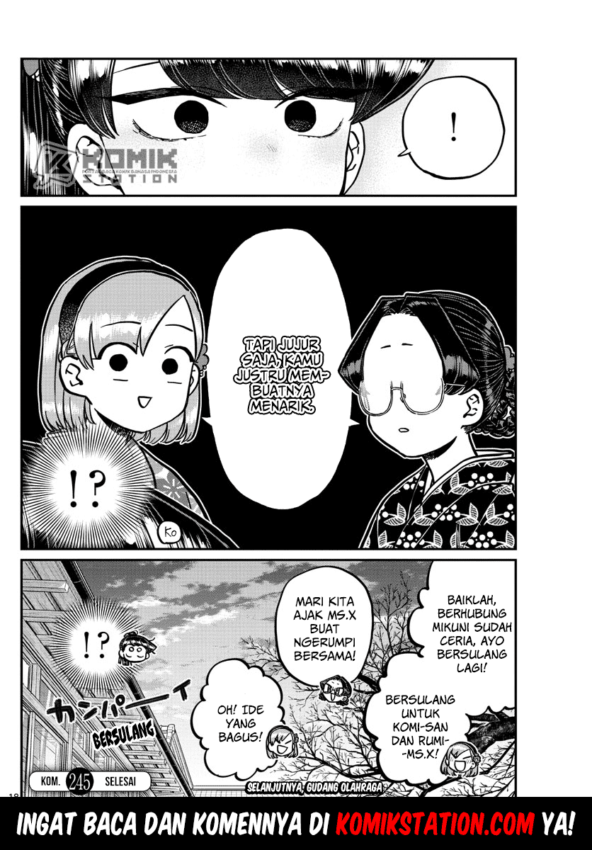 Komi san wa Komyushou Desu Chapter 245 Bahasa Indonesia