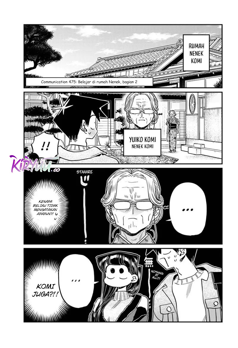 Komi san wa Komyushou Desu Chapter 475 Bahasa Indonesia