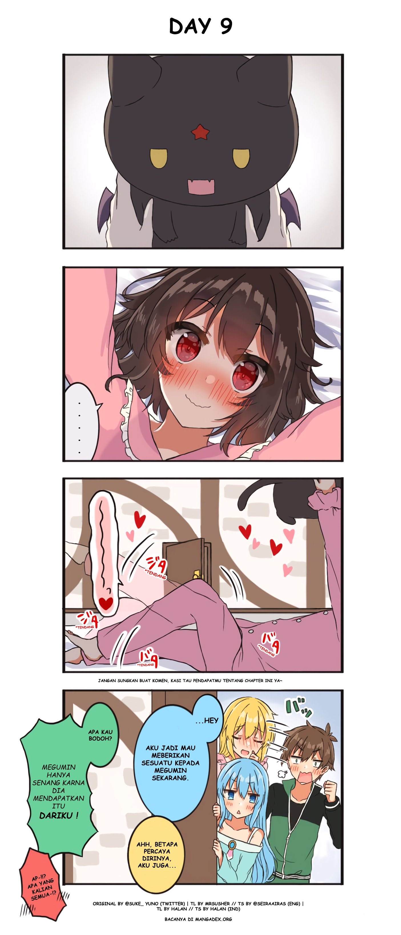 Kono Subarashii Sekai ni Shukufuku wo! – KazuMegu will get married in 100 days Chapter 09 Bahasa Indonesia