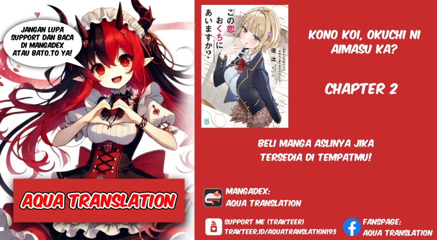 Kono Koi, Okuchi ni Aimasu ka? Chapter 02 Bahasa Indonesia