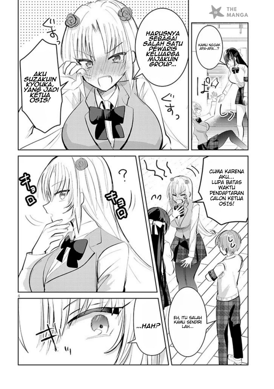 Kotowarenai Kaichou wa Tomoe-kun ni Dake shite Agetai Chapter 08 Bahasa Indonesia