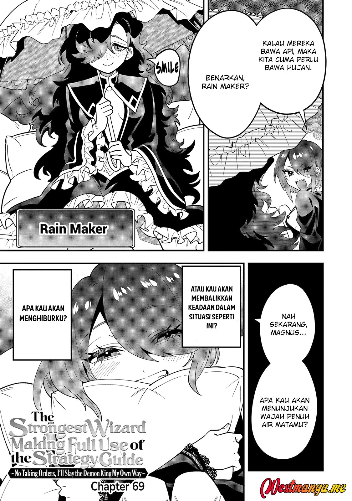 Kouryakuhon o Kushi Suru Saikyou no Mahoutsukai ~”meirei sa sero” to wa Iwa Senai Oreryuu Mao Tobatsu Saizen Ruuto ~ chapter 69
