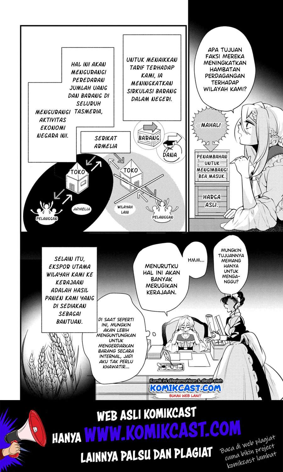 Koushaku Reijou no Tashinami Chapter 51 Bahasa Indonesia