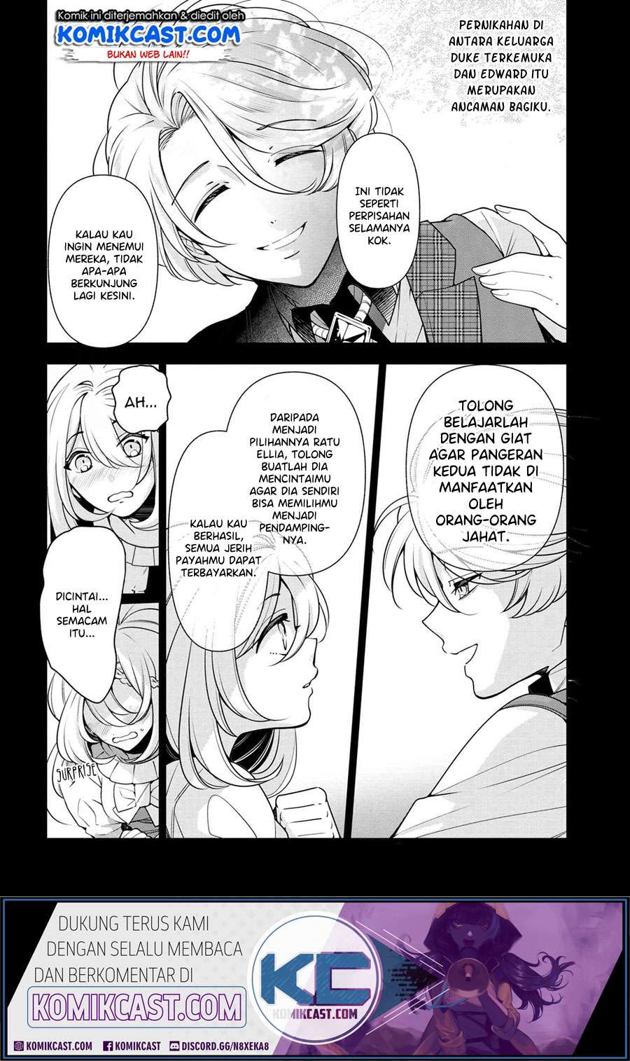 Koushaku Reijou no Tashinami Chapter 58 Bahasa Indonesia