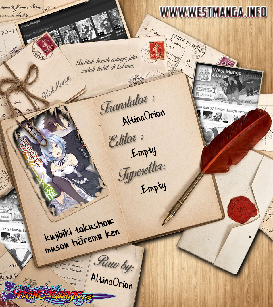 Kujibiki Tokushou: Musou Harem-ken Chapter 15.2 Bahasa Indonesia