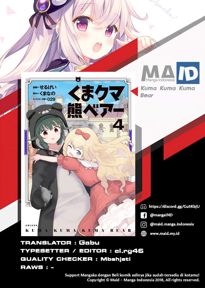 Kuma Kuma Kuma Bear Chapter 49 Bahasa Indonesia