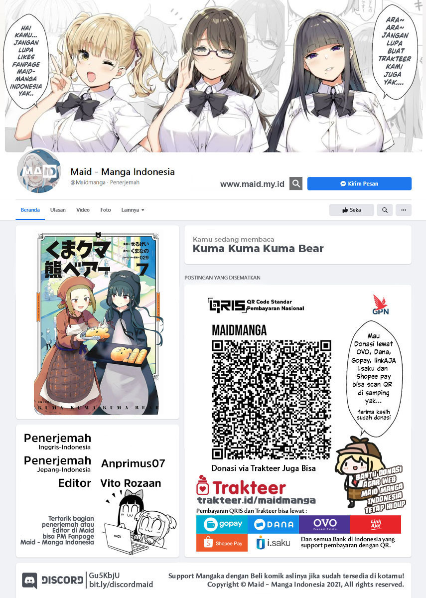 Kuma Kuma Kuma Bear chapter 72