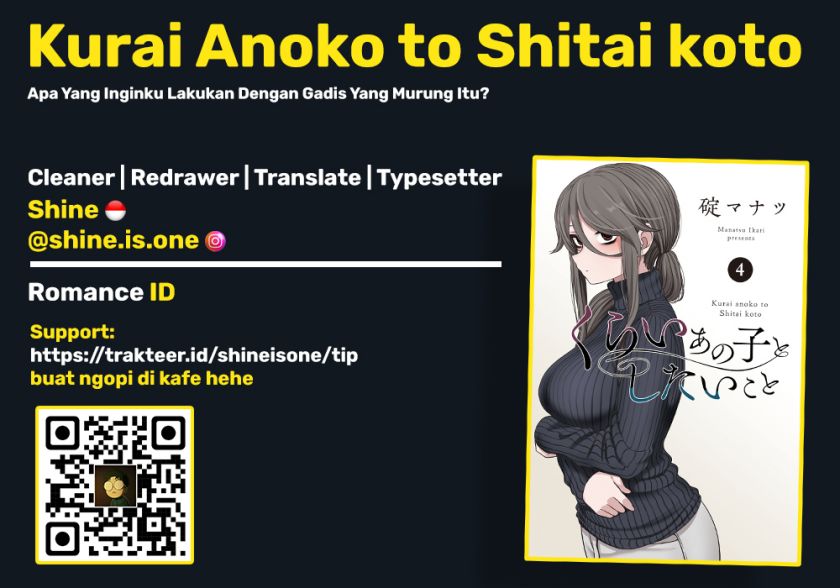 Kurai Anoko to Shitai koto Chapter 38 Bahasa Indonesia