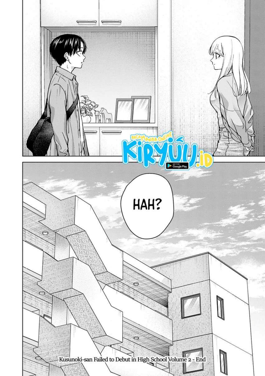 Kusunoki-san wa Koukou Debut ni Shippai shite Iru Chapter 14 Bahasa Indonesia