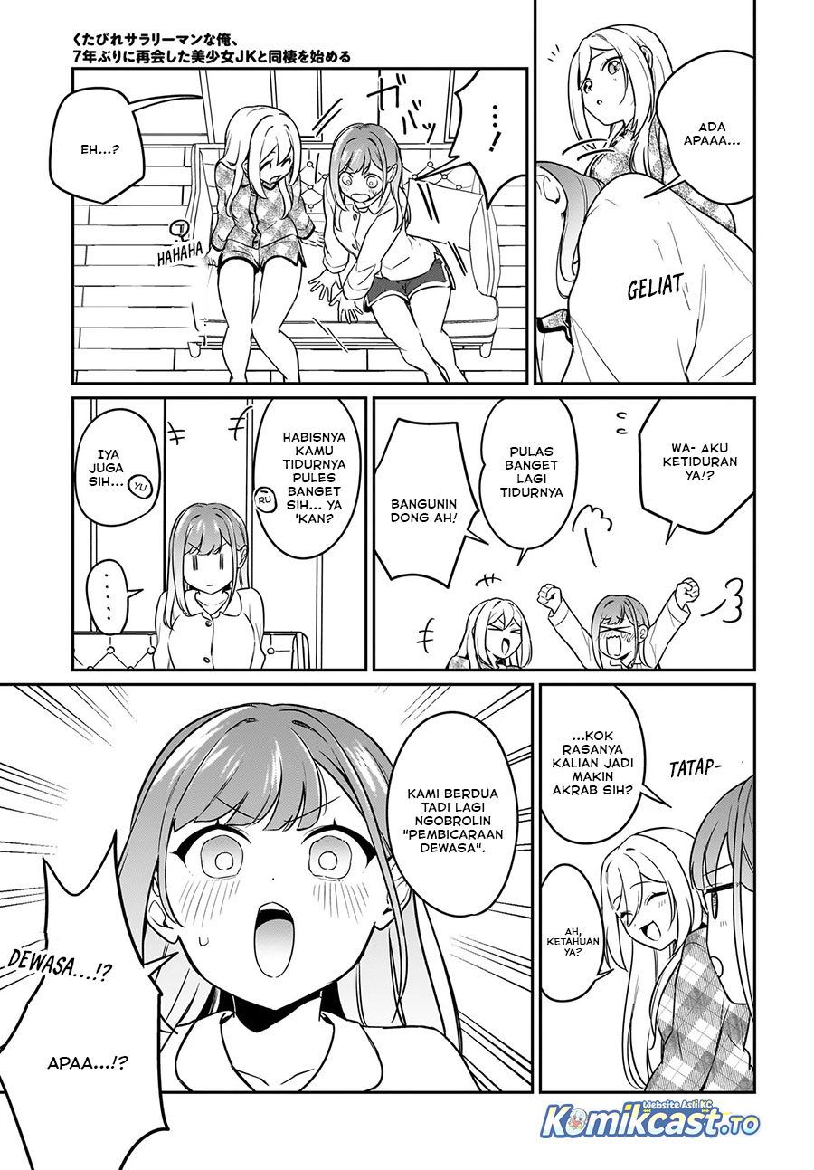 Kutabire Salarymen no Ore, 7nenburi ni Saikai shita Bishoujo JK to Dosei wo Hajimaru Chapter 20 Bahasa Indonesia