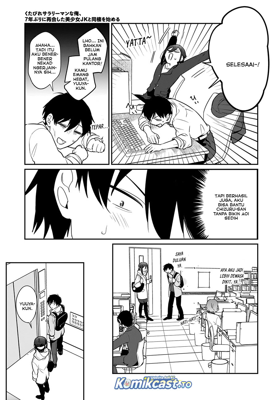 Kutabire Salarymen no Ore, 7nenburi ni Saikai shita Bishoujo JK to Dosei wo Hajimaru Chapter 20 Bahasa Indonesia