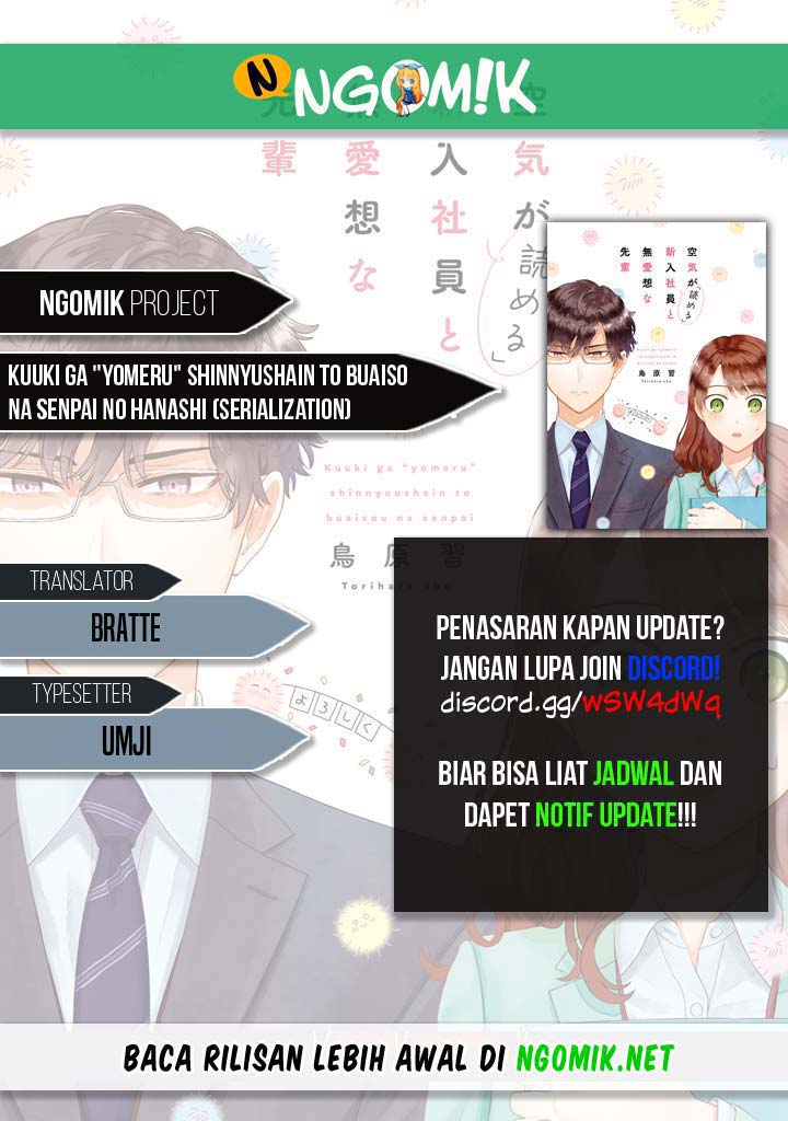 Kuuki ga “Yomeru” Shinnyushain to Buaiso na Senpai no Hanashi (Serialization) Chapter 10 Bahasa Indonesia