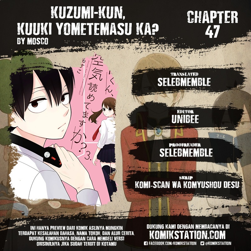 Kuzumi-kun, Kuuki Yometemasu ka? Chapter 47 Bahasa Indonesia