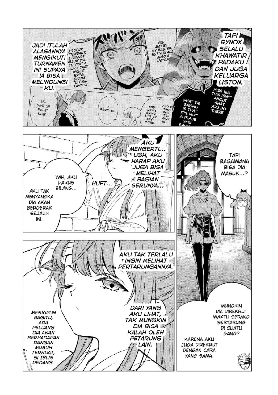 Kyouran Reijou Nia Liston – Byoujaku Reijou ni Tensei shita Kamigoroshi no Bujin no Karei Naru Musouroku Chapter 09 Bahasa Indonesia