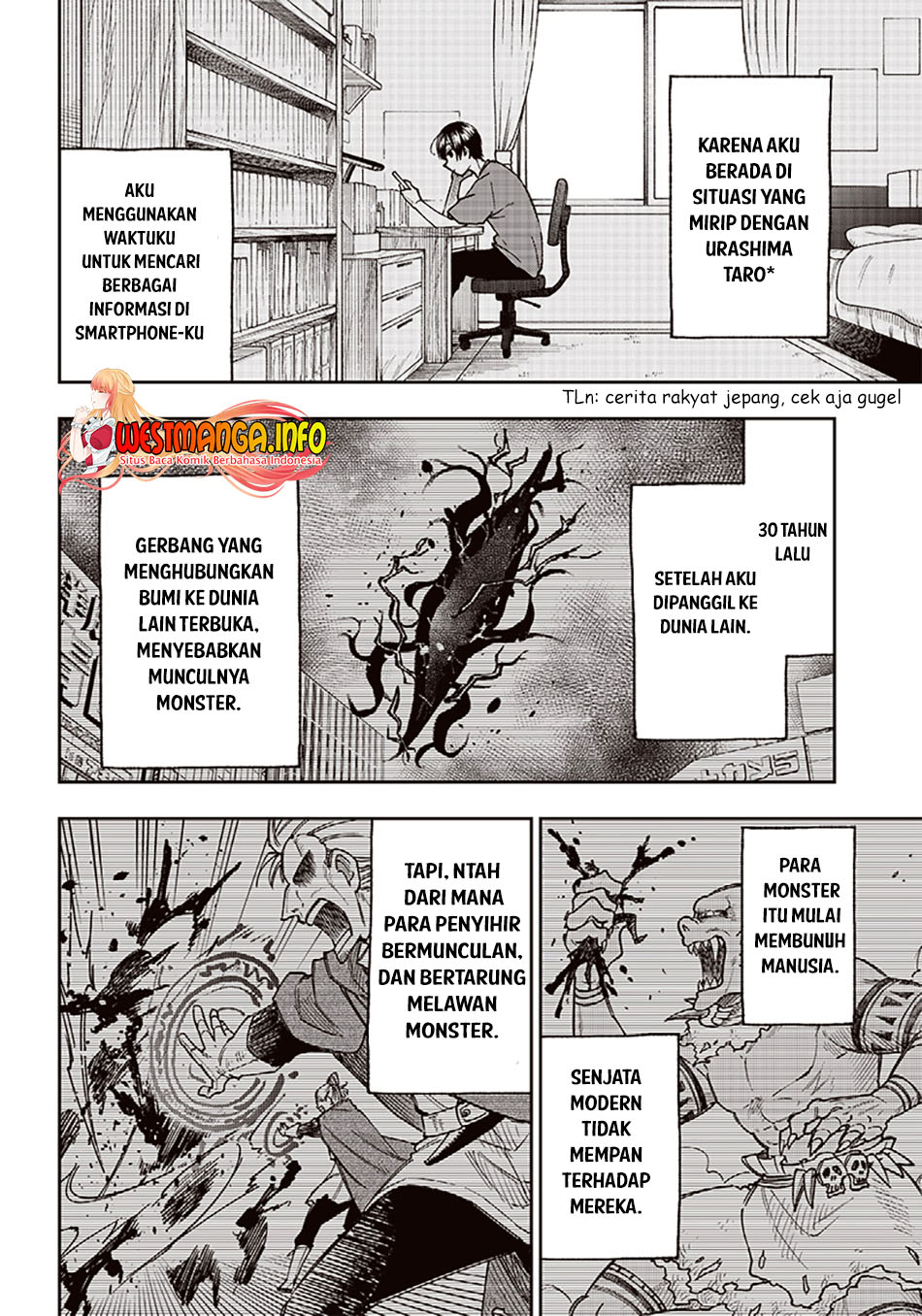 Kyuuseishu <MESHIA> ~Isekai wo Sukutta Moto Yuusha ga Mamono no Afureru Genjitsu Sekai wo Musou suru~ chapter 2
