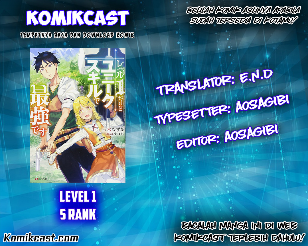 Level 1 dakedo Yuniiku Sukiru de Saikyou desu Chapter 01 Bahasa Indonesia