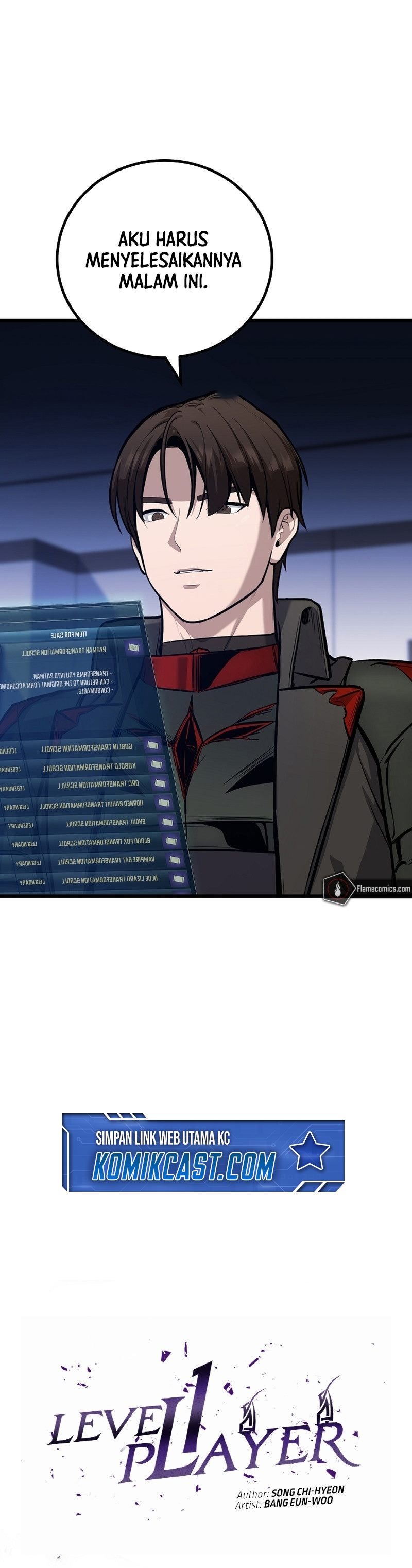 Level 1 Player Chapter 109 Bahasa Indonesia