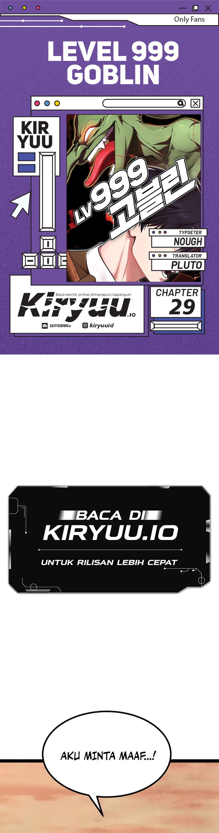 Level 999 Goblin Chapter 29 Bahasa Indonesia