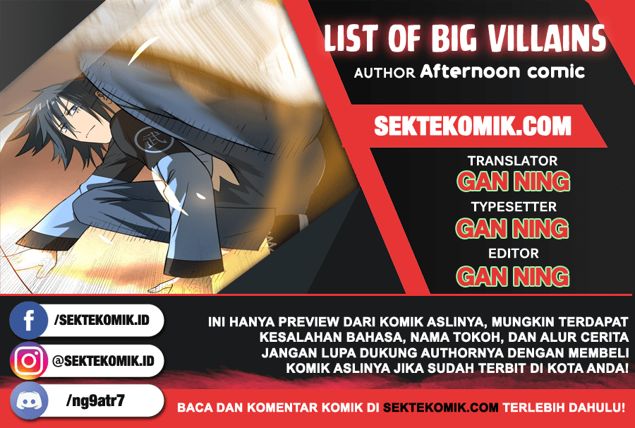 List of Big Villians Chapter 39 Bahasa Indonesia