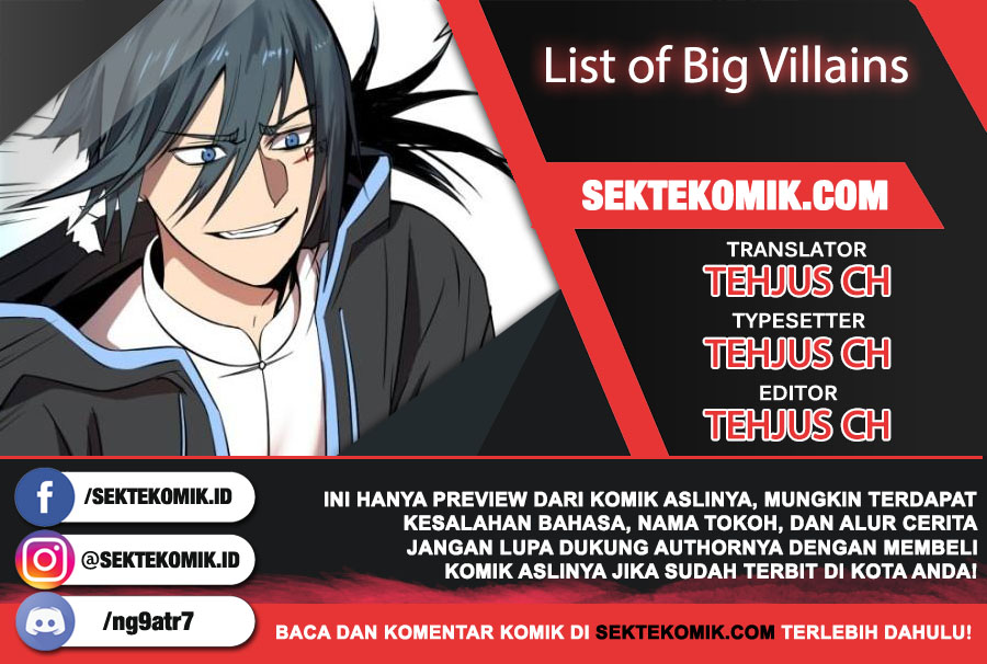 List of Big Villians chapter 70