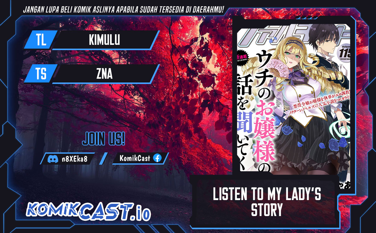 Listen to My Lady’s Story – Villainess Conquest Record – Chapter 04 Bahasa Indonesia
