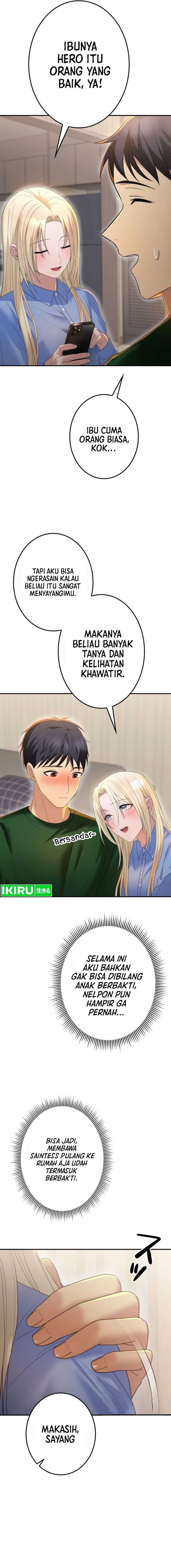 Living in a Studio Condo With the Saintess Chapter 16 Bahasa Indonesia