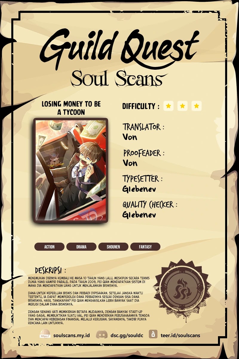Losing Money to Be a Tycoon Chapter 82 Bahasa Indonesia