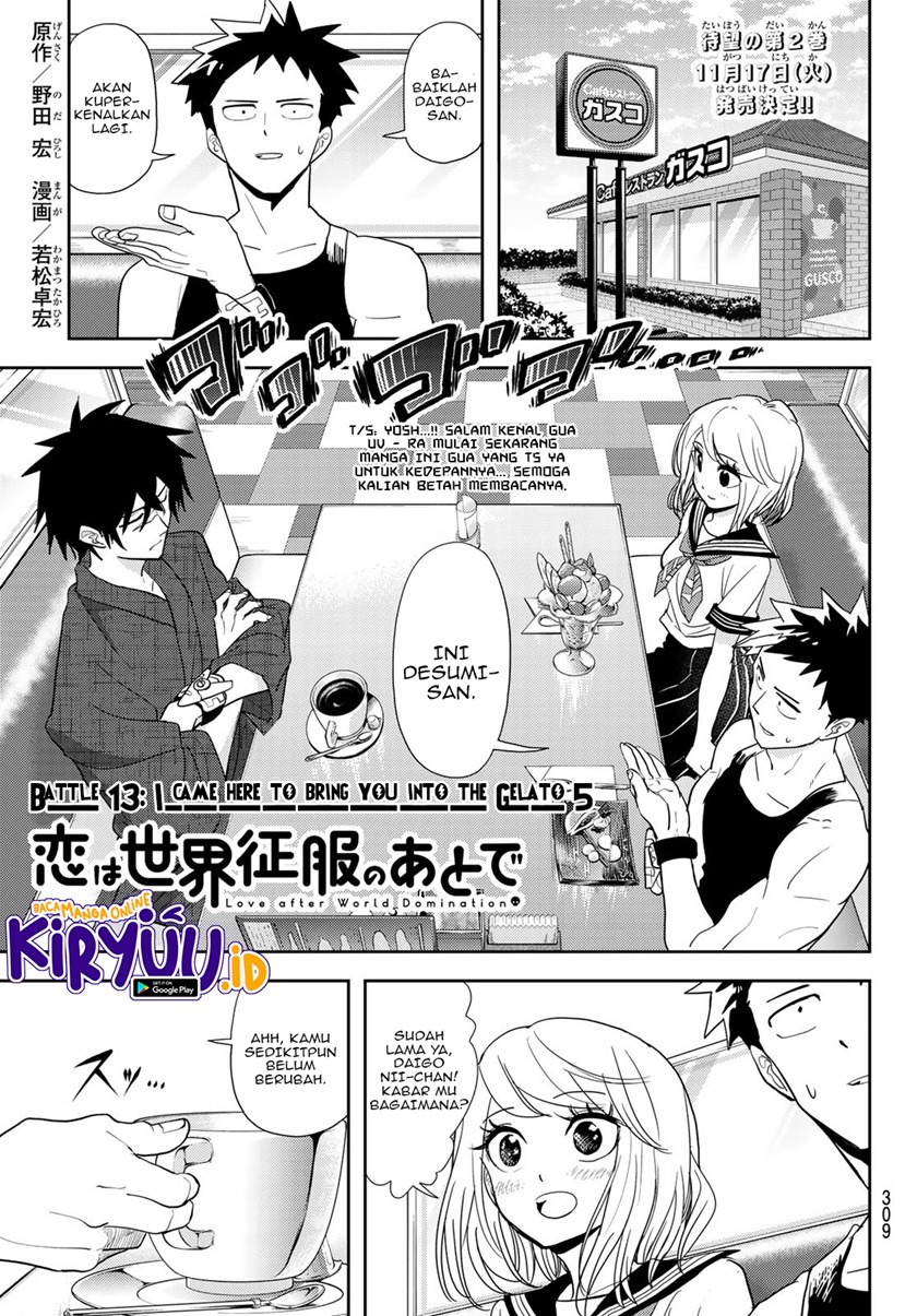 Love After World Domination Chapter 13 Bahasa Indonesia