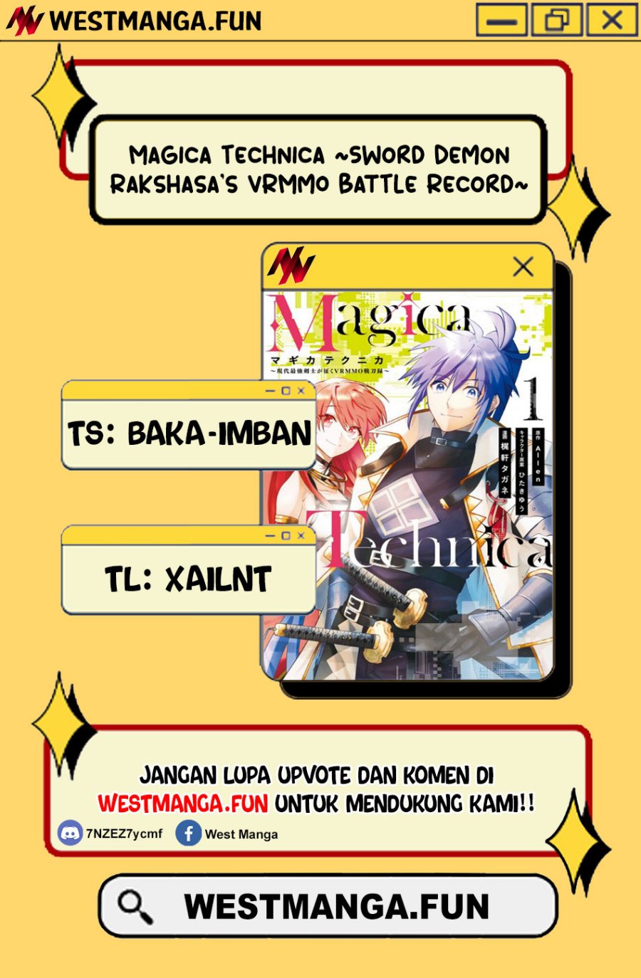 Magica Technica ~Sword Demon Rakshasa’s VRMMO Battle Record~ Chapter 20 Bahasa Indonesia