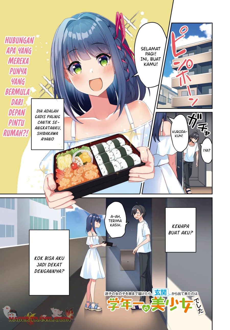 Maigo no Onnanoko o Ie Made Todoketara, Genkan kara Detekita no wa Gakunen Ichi no Bishoujo deshita chapter 1