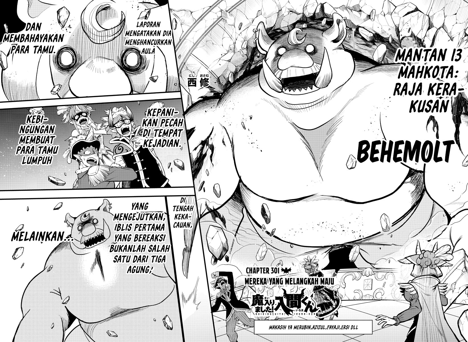 Mairimashita! Iruma-kun Chapter 301 Bahasa Indonesia