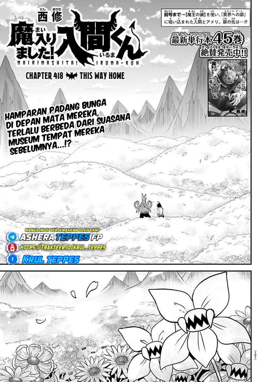 Mairimashita! Iruma-kun Chapter 418 Bahasa Indonesia