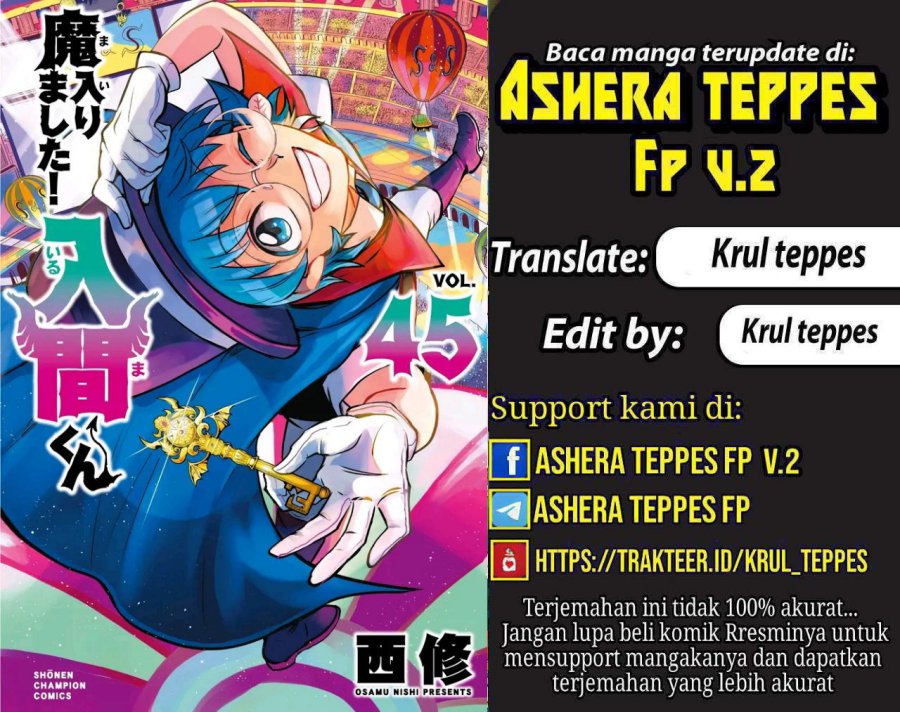 Mairimashita! Iruma-kun Chapter 419 Bahasa Indonesia