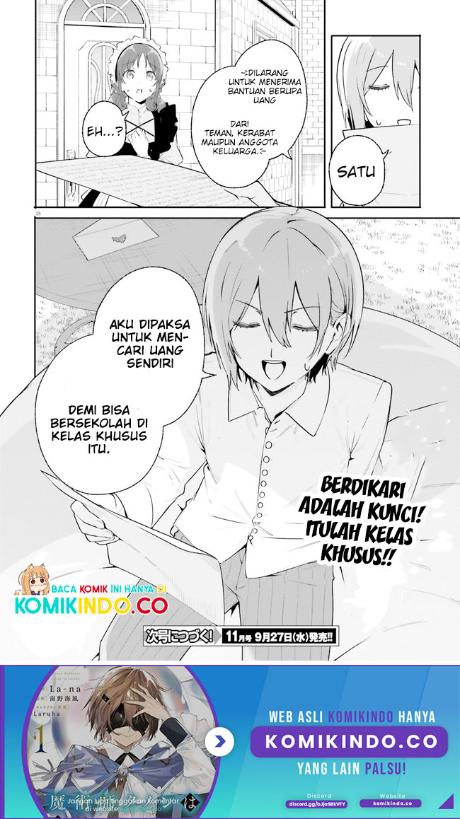 Majutsushi Kunon wa Miete Iru Chapter 17.2 Bahasa Indonesia