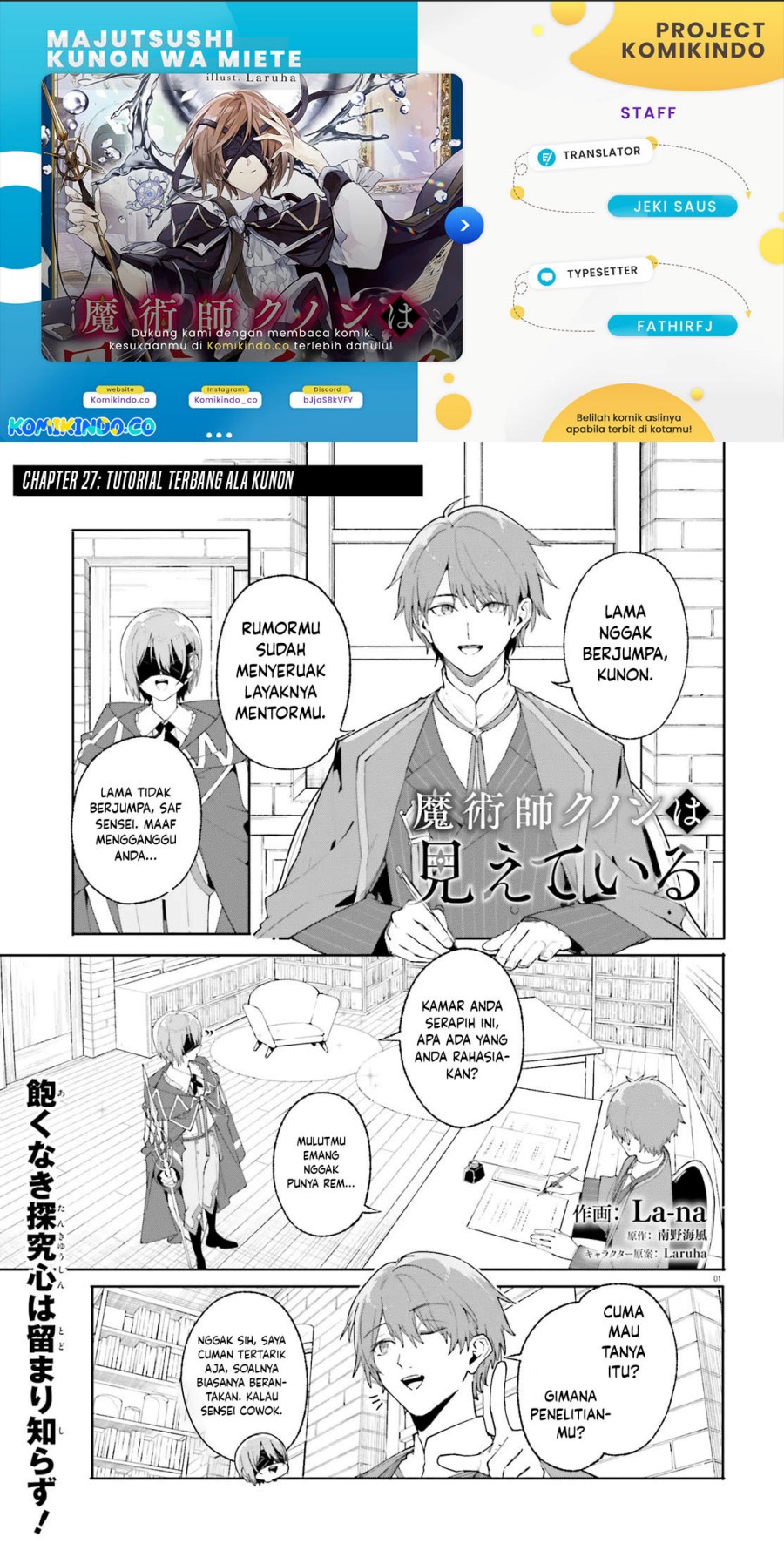 Dilarang COPAS - situs resmi www.mangacanblog.com - Komik majutsushi kunon wa miete iru 027.1 - chapter 27.1 28.1 Indonesia majutsushi kunon wa miete iru 027.1 - chapter 27.1 Terbaru 0|Baca Manga Komik Indonesia|Mangacan