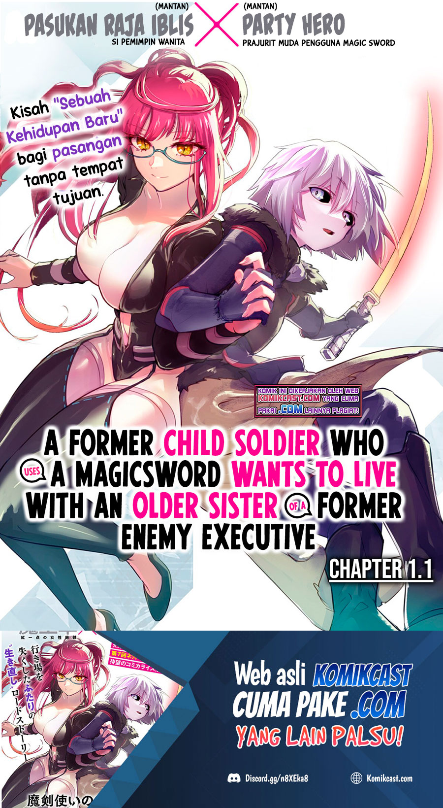 Maken Tsukai no Moto Shounen Hei wa, Moto Teki Kanbu no Onee-san to Issho ni Ikitai chapter 1