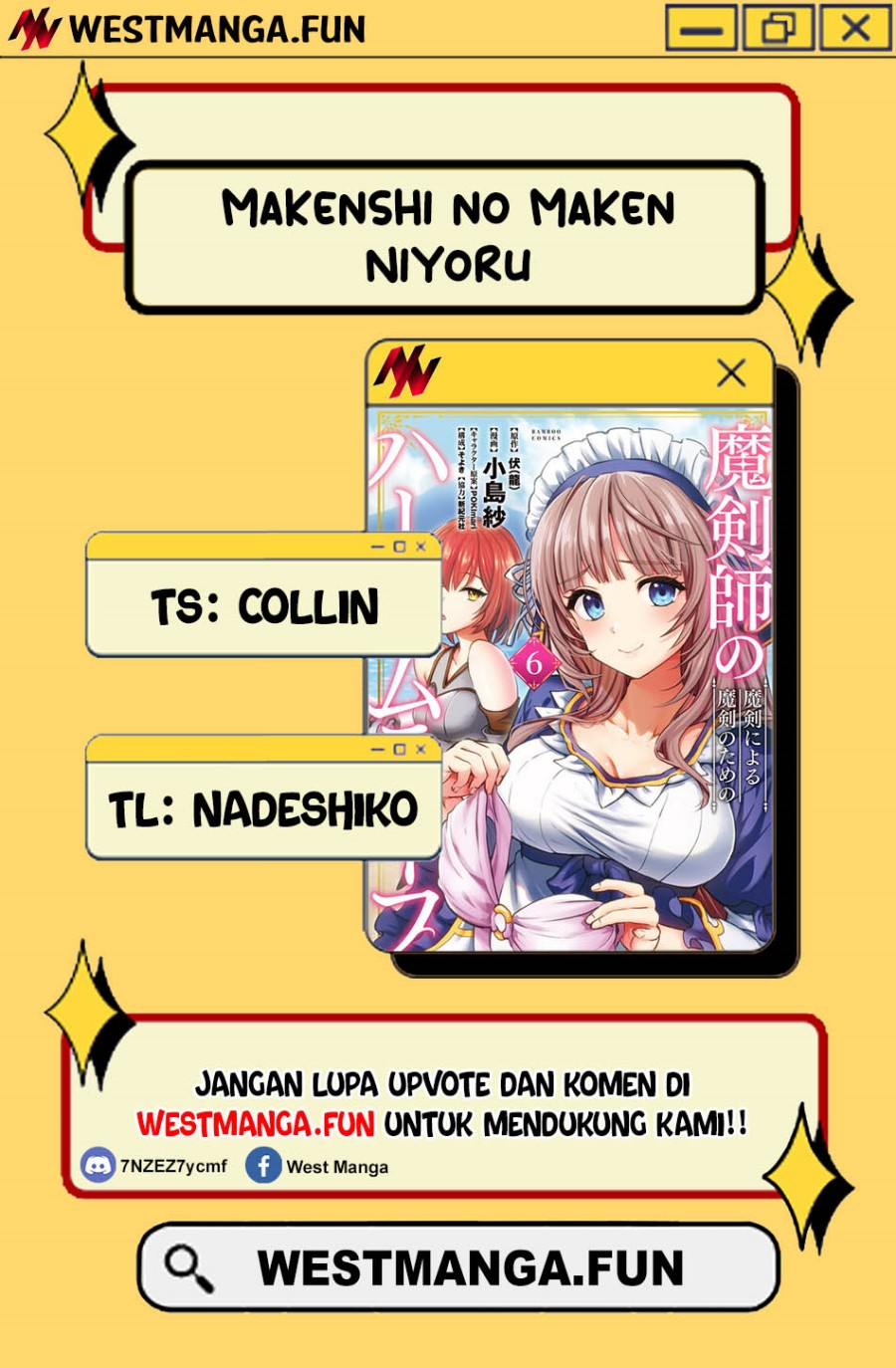 Makenshi no Maken Niyoru Maken no Tame no Harem Life Chapter 22.2 Bahasa Indonesia