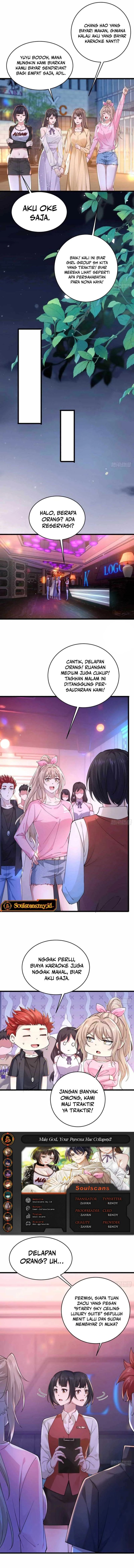 Male God, Your Persona Has Collapsed! Chapter 12 Bahasa Indonesia