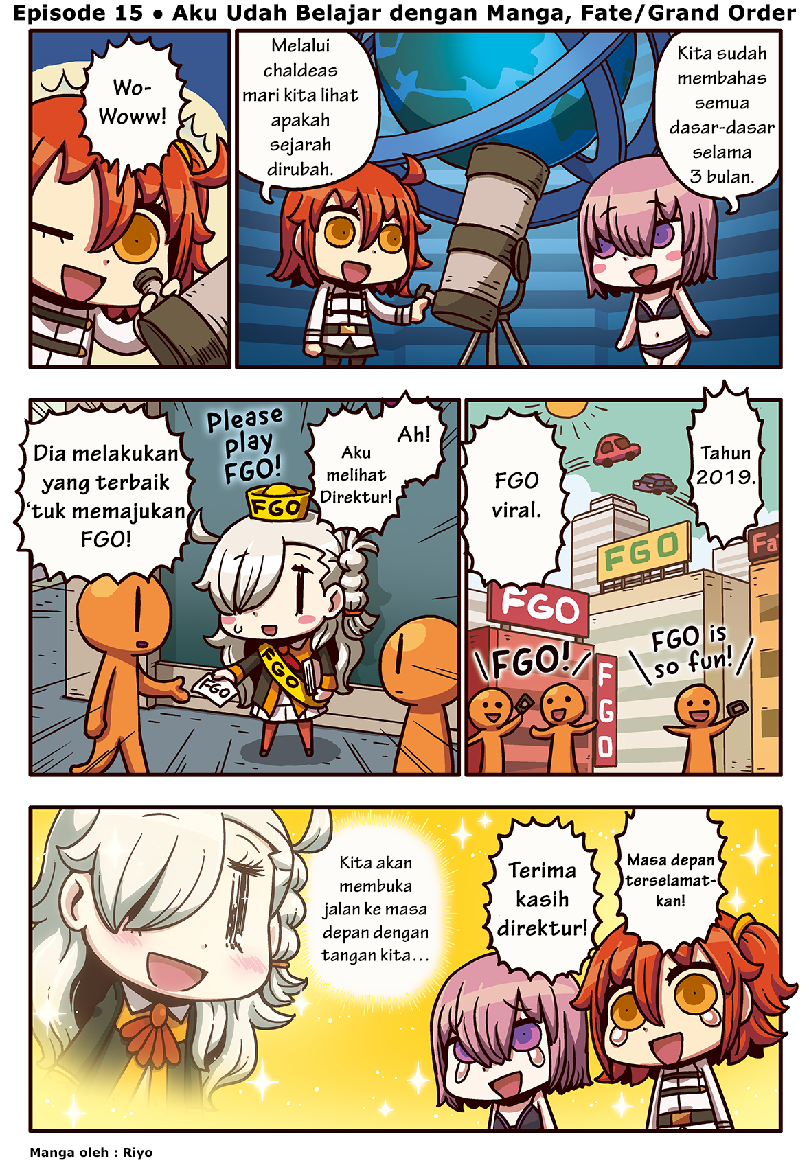 Manga de Wakaru! Fate/Grand Order Chapter 15 Bahasa Indonesia