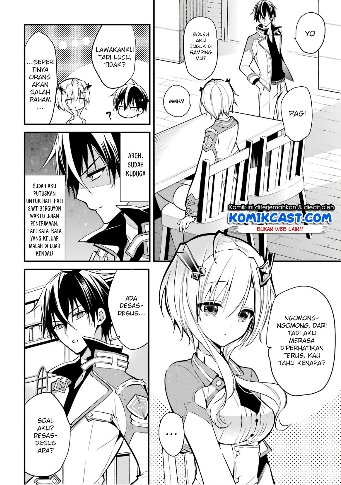 Maou Gakuin no Futekigousha: Shijou Saikyou no Maou no Shiso, Tensei shite Shison-tachi no Gakkou e Kayou chapter 3