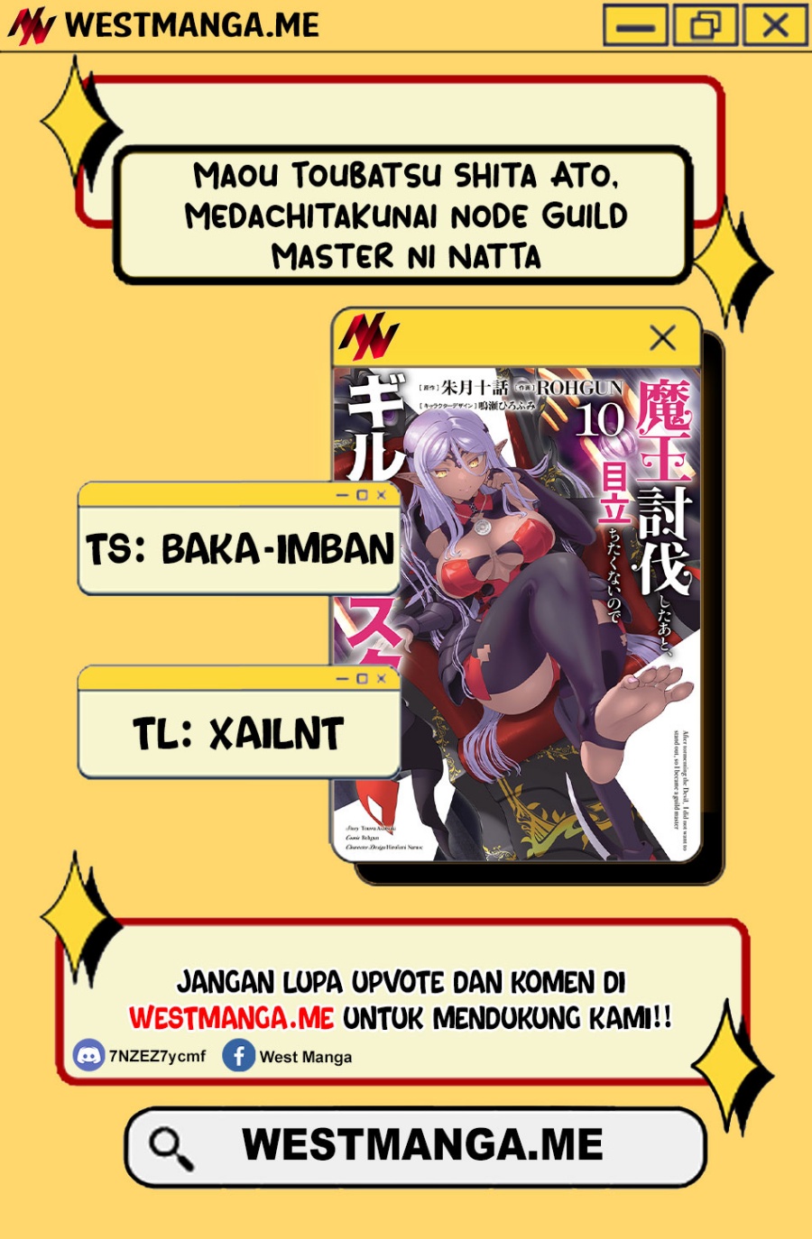 Maou Toubatsu Shita Ato, Medachitakunai node Guild Master ni Natta Chapter 35 Bahasa Indonesia