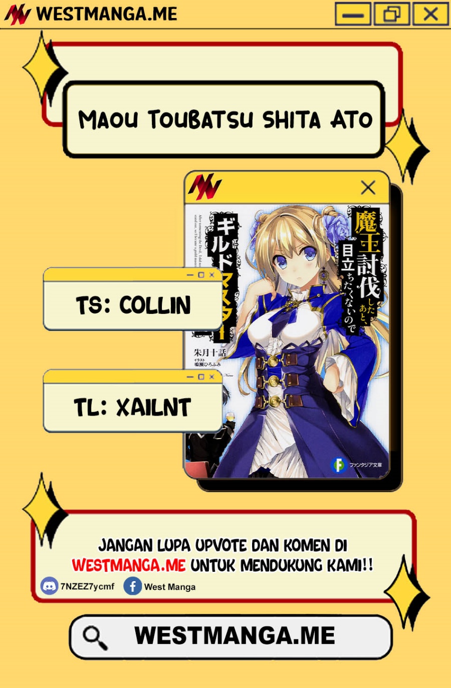 Maou Toubatsu Shita Ato, Medachitakunai node Guild Master ni Natta chapter 39