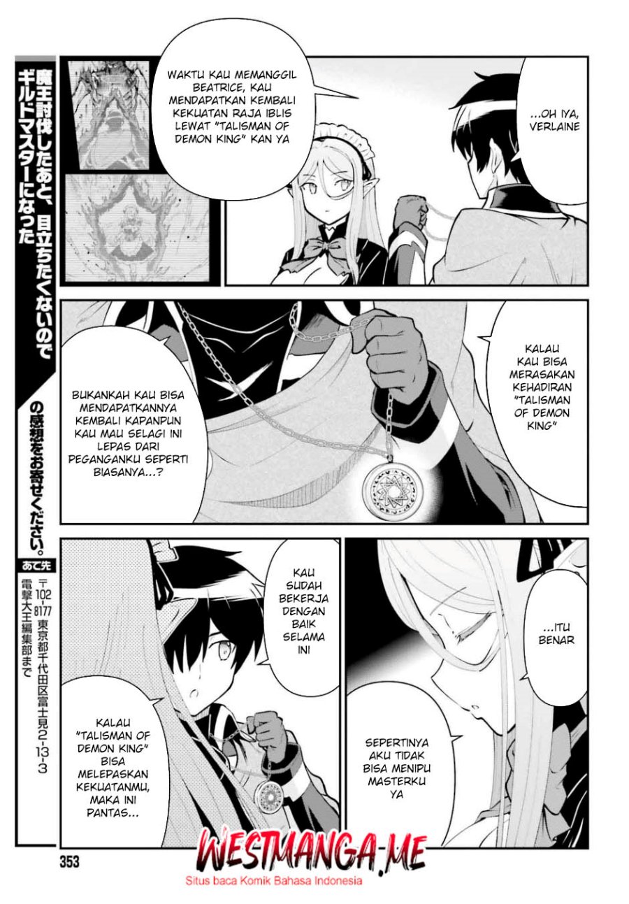 Maou Toubatsu Shita Ato, Medachitakunai node Guild Master ni Natta Chapter 50 Bahasa Indonesia